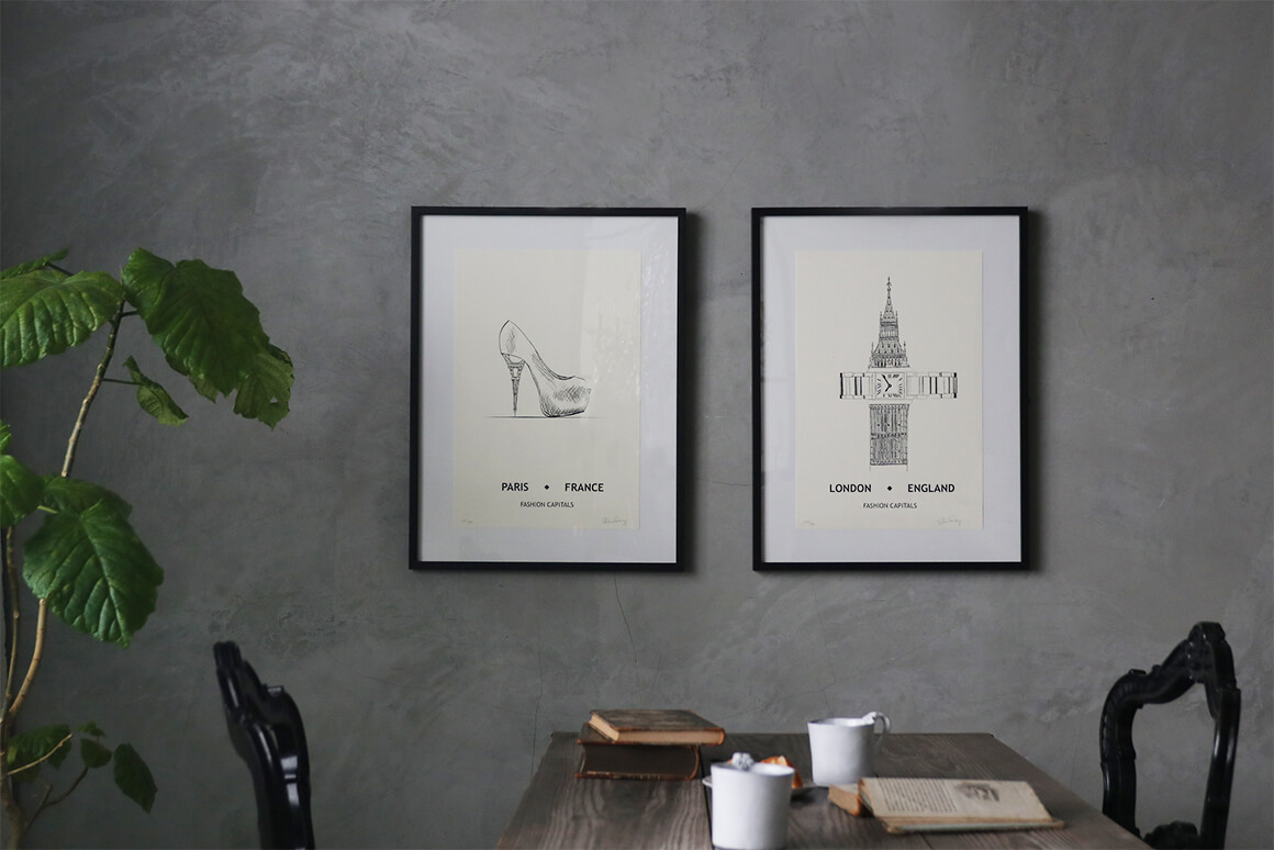 サラグレースLUX IN ART 額絵 ファッションキャピタル London