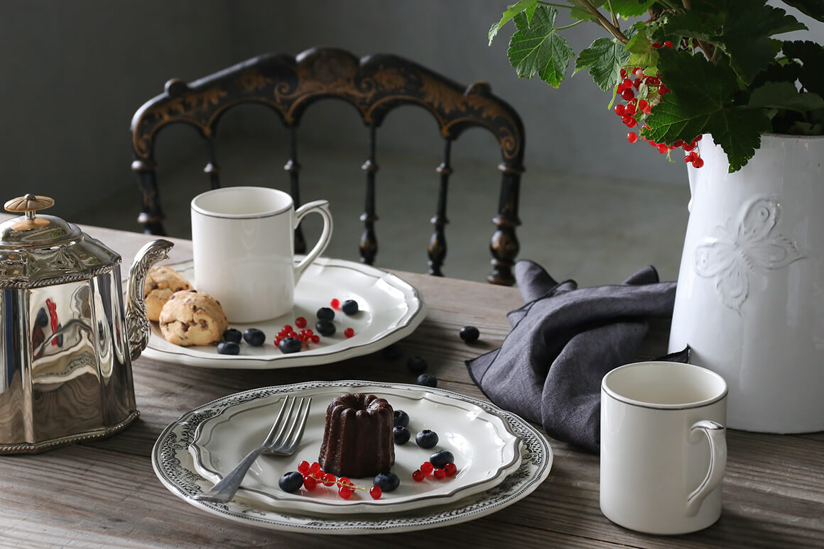 Gienǥȥץ졼Filet TAUPE ե Gien Filet Taupe Dessert Plate