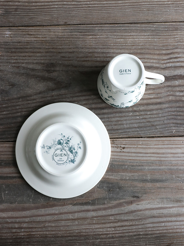 Gienå&Les Oiseaux 󥪥 Gien Les Oiseaux Cup&Saucer