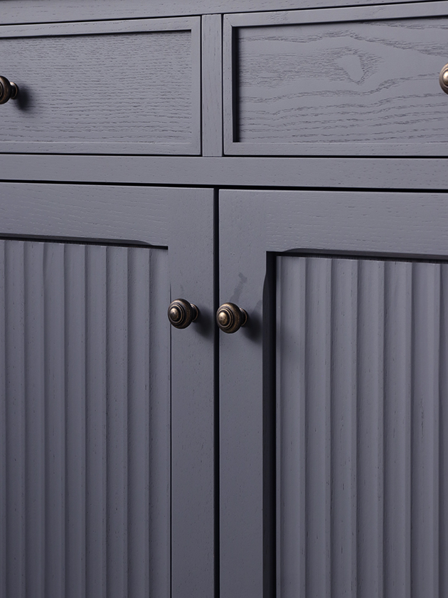 ARCHシェルフキャビネット3連ブルーグレー《限定生産品》