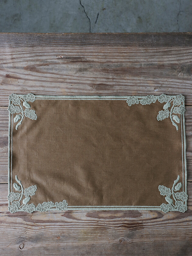 Borgo delle tovaglie�ץ졼���ޥå�Quercia 50x35cm �֥饦����饤�ȥ��꡼�� �ܥ르 �ǥ� �ȥ������ꥧ