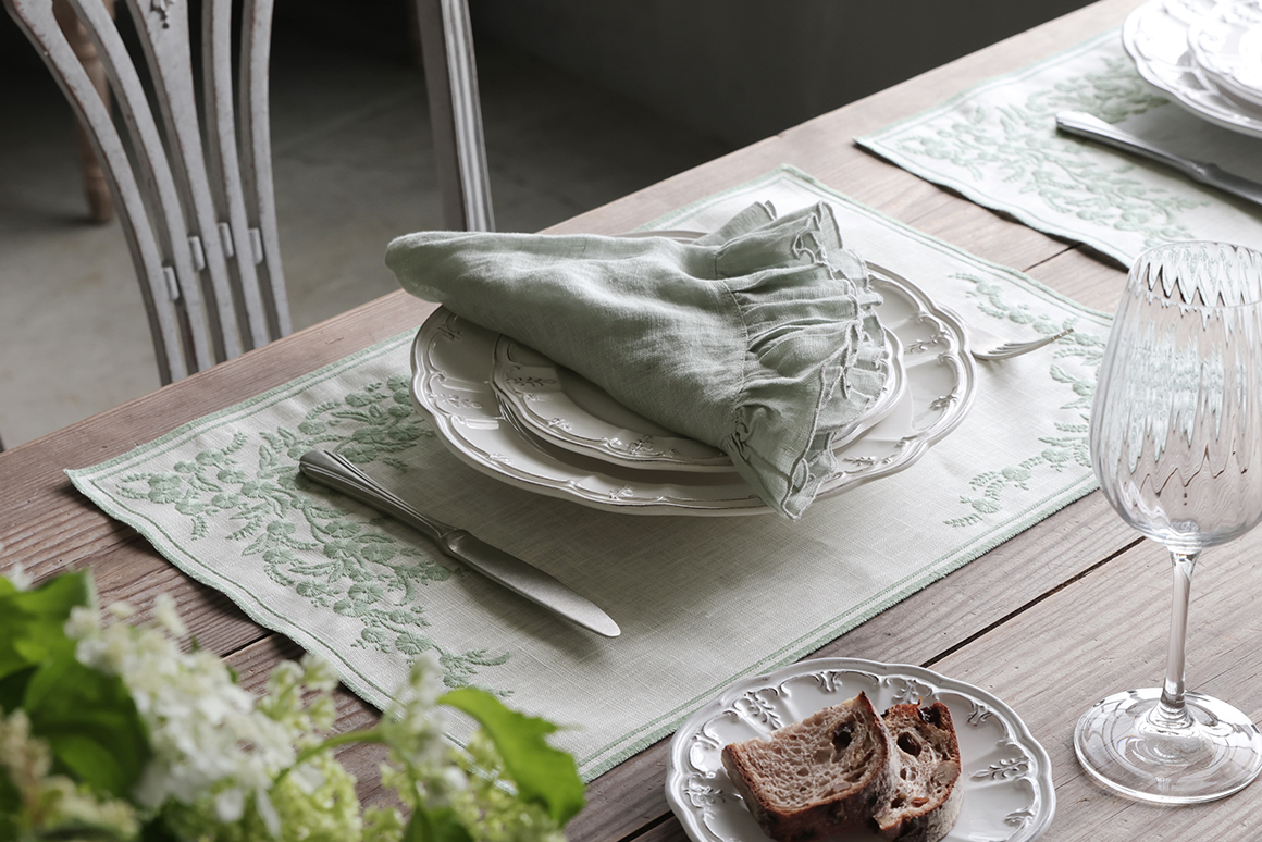 Borgo delle tovaglie�ץ졼���ޥå�Venaria 50x35cm �����ܥ꡼���饤�ȥ��꡼�� �ܥ르 �ǥ� �ȥ������ꥧ