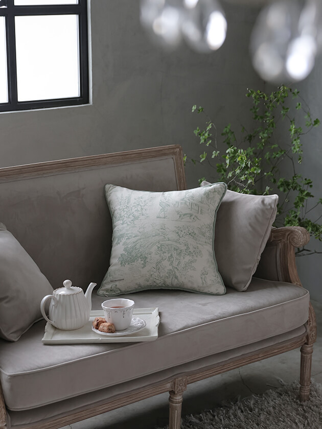 Borgo delle tovaglie���å���󥫥С�Filo �ȥ��ɥ��奤 45x45cm �饤�ȥ��꡼�� �ܥ르 �ǥ� �ȥ������ꥧ