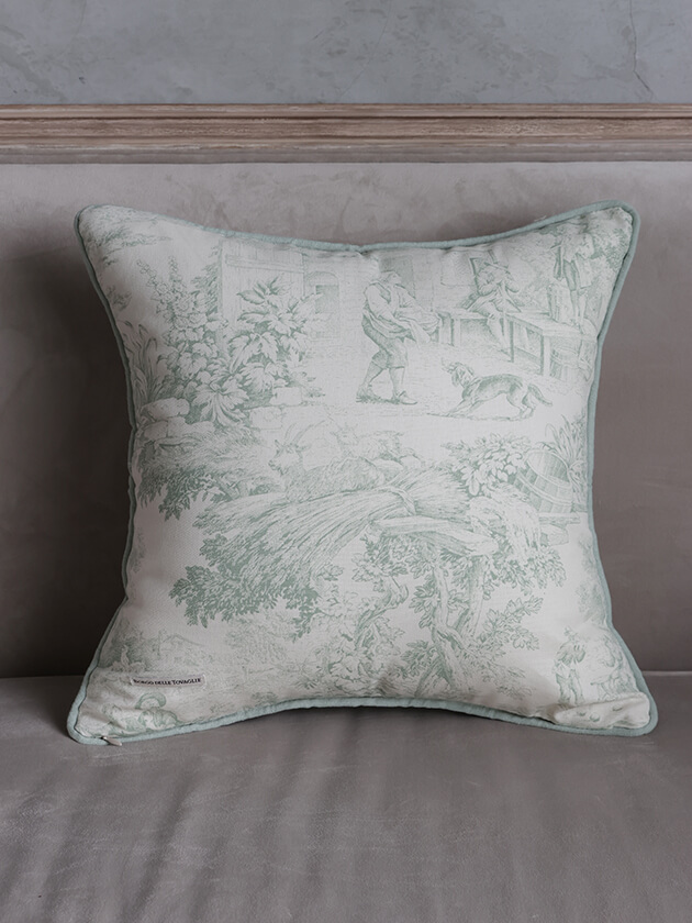 Borgo delle tovaglie���å���󥫥С�Filo �ȥ��ɥ��奤 45x45cm �饤�ȥ��꡼�� �ܥ르 �ǥ� �ȥ������ꥧ