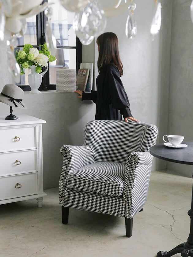 BLANC D'IVOIRECLAUDE Houndstooth ֥ǥܥ