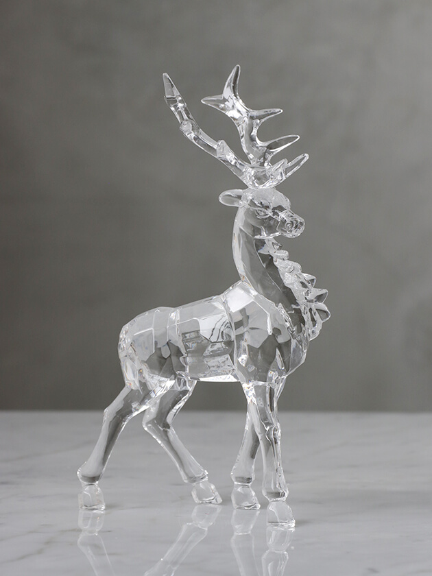 クリスマスイルミネーション　LEDクリスタルミニトナカイホワイト 2個セット LEDクリスタルミニトナカイホワイト NK-6286 2個セット クリスマス