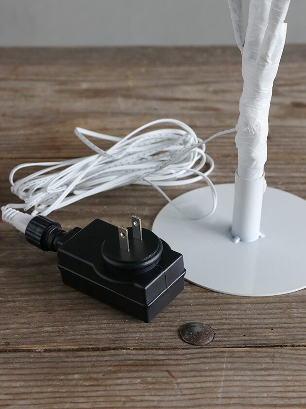 ブランチツインクルライトツリースタンドホワイト60cm