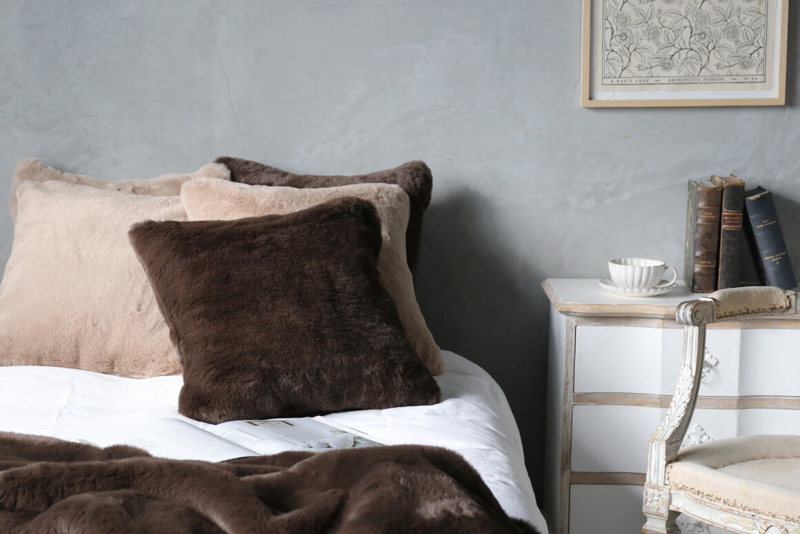 Haomy���å���󥫥С�CHAMONIX 45x45cm�֥饦�� �ϥ��ߡ�