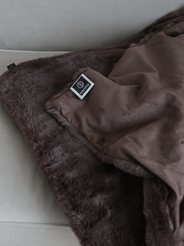 Haomy������CHAMONIX 150x200cm�֥饦�� �ϥ��ߡ�