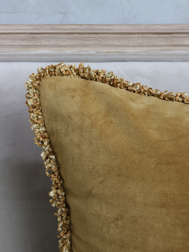 HaomyクッションカバーKOBE 45x45cmゴールド