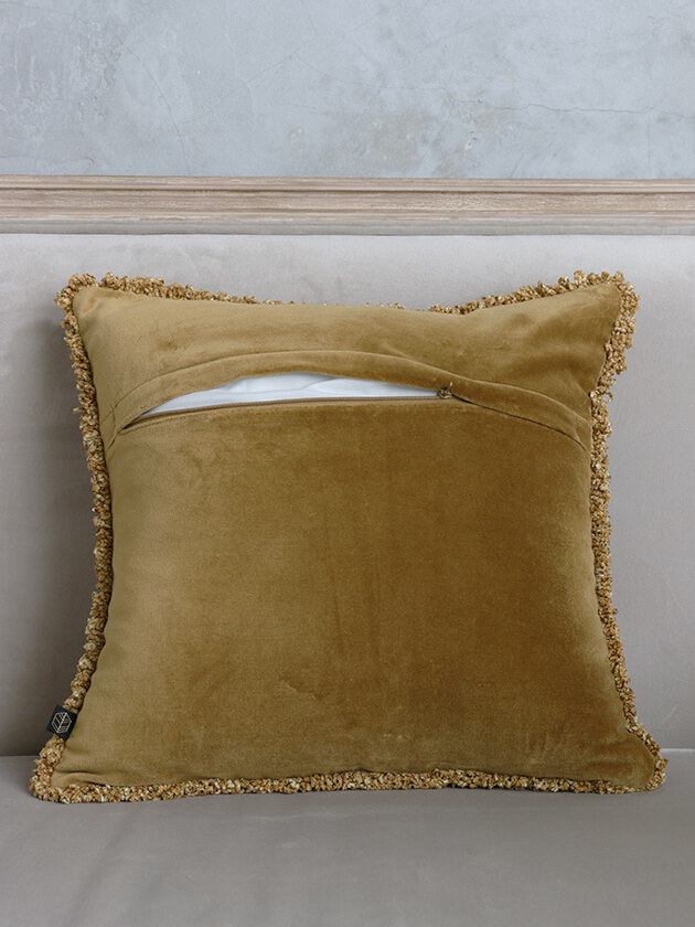 クッションカバー mmmcoco41 HaomyクッションカバーKOBE 45x45cmゴールド