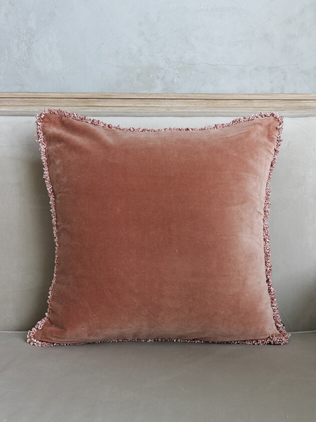 HaomyクッションカバーKOBE 45x45cmダスティピンク