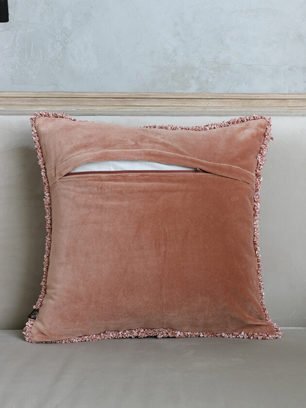 HaomyクッションカバーKOBE 45x45cmダスティピンク