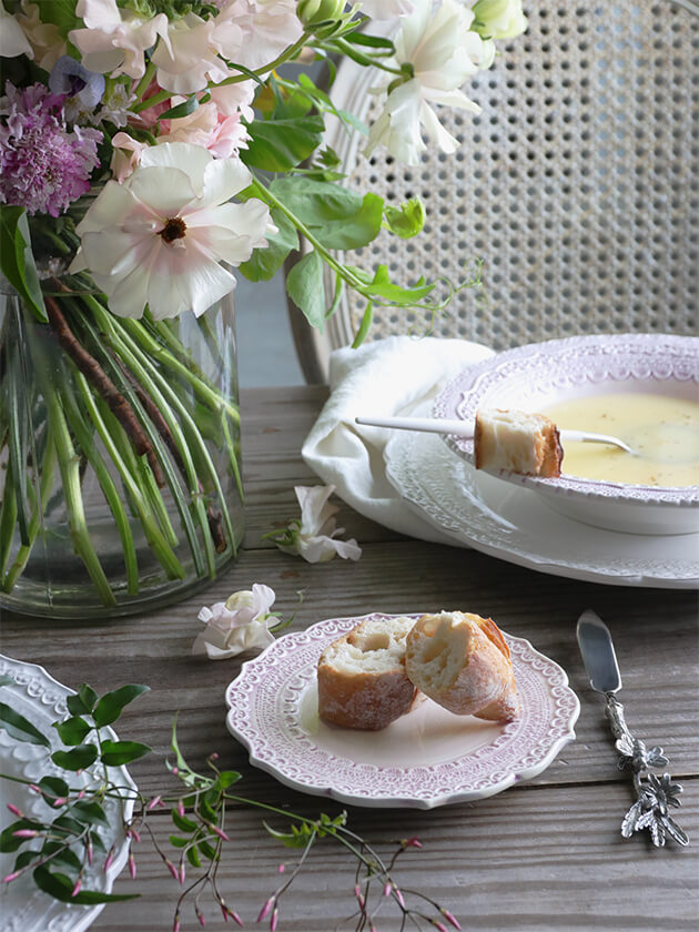 Elios Finezzaパン皿15cmピンク フランスやヨーロッパの輸入雑貨 家具 インテリアの通販 サラグレース