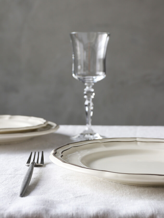 Gienǥʡץ졼Filet TAUPE ե Gien Filet Taupe Dinner Plate