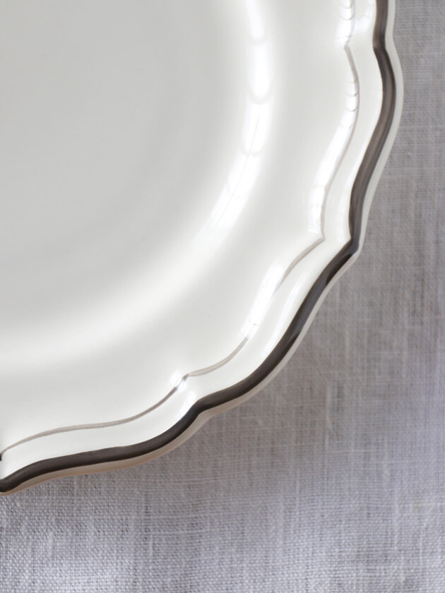 Gienǥȥץ졼Filet TAUPE ե Gien Filet Taupe Dessert Plate