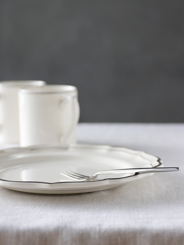 Gienǥȥץ졼Filet TAUPE ե Gien Filet Taupe Dessert Plate