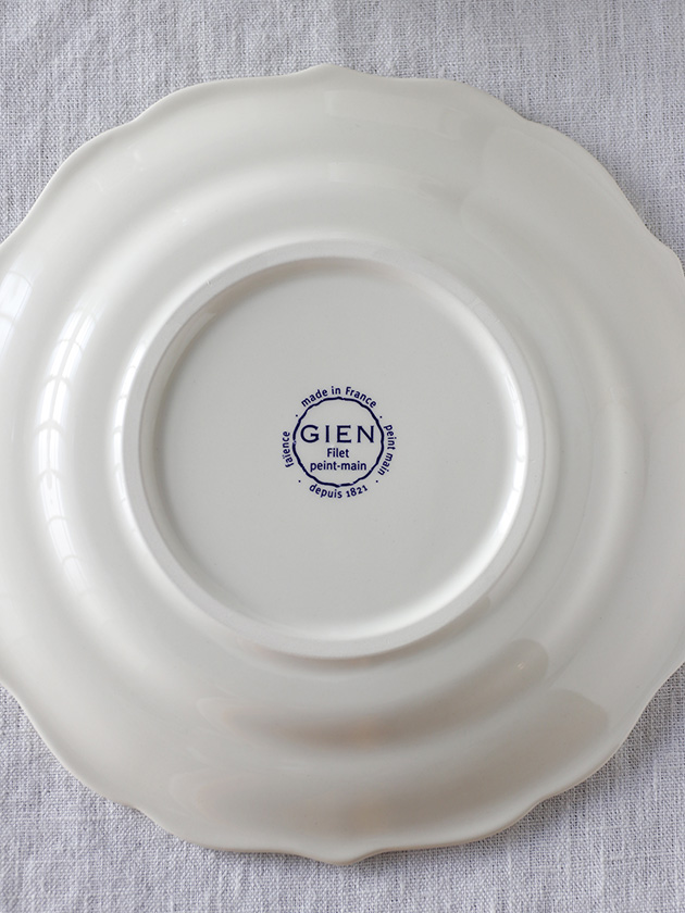 Gienǥȥץ졼Filet TAUPE ե Gien Filet Taupe Dessert Plate