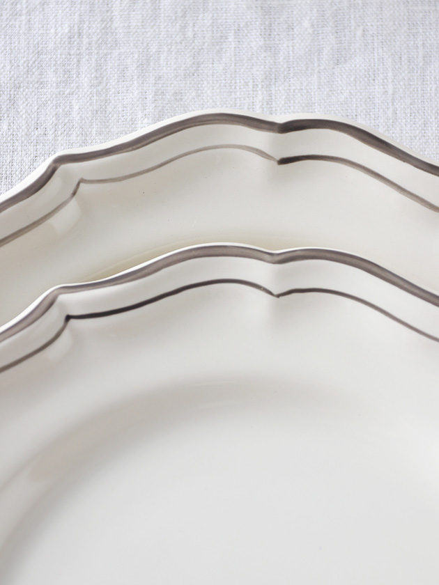 Gienǥȥץ졼Filet TAUPE ե Gien Filet Taupe Dessert Plate