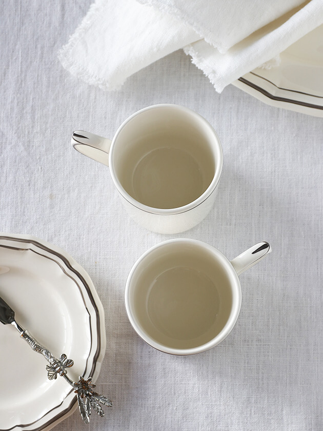 Gien�ޥ����å�Filet TAUPE ������ե��� Gien Filet Taupe Mug Cup