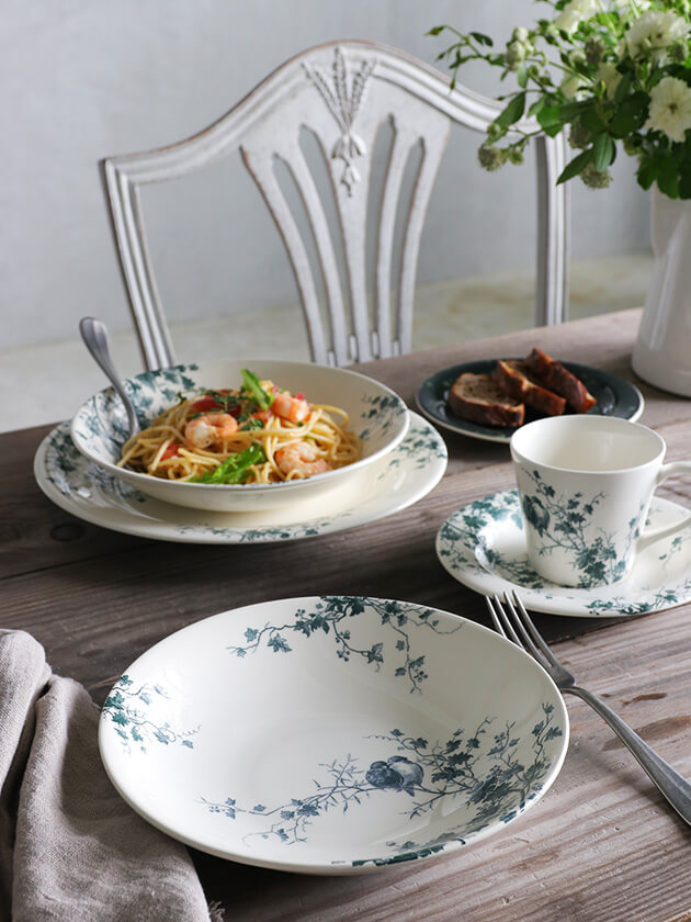 Gienסѥץ졼Les Oiseaux 󥪥 Gien Les Oiseaux Soup Pasta Plate