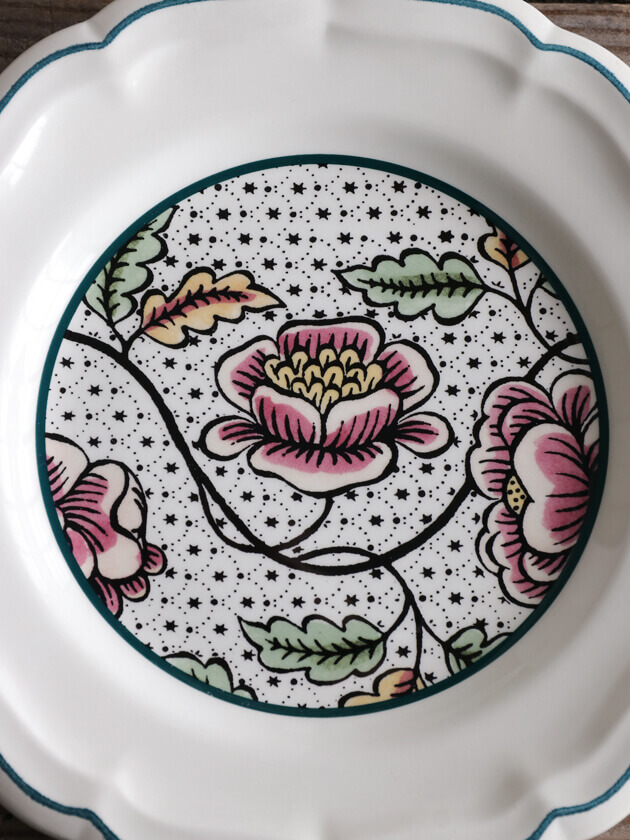 GienѥAntoinette Poisson Dominote 󥢥ȥͥåȥݥ諒 Gien Antoinette Poisson Dominote Bread Plate