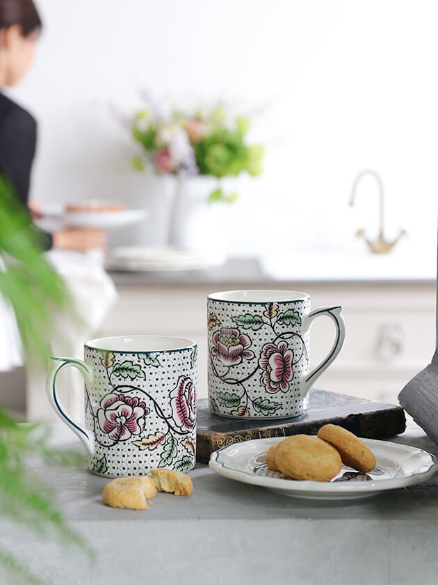 GienޥåAntoinette Poisson Dominote 󥢥ȥͥåȥݥ諒 Gien Antoinette Poisson Dominote Mug Cup