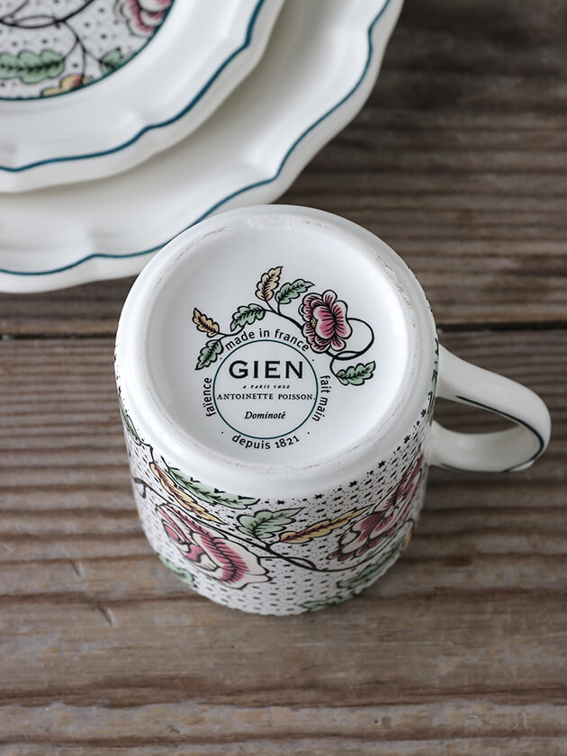 GienޥåAntoinette Poisson Dominote 󥢥ȥͥåȥݥ諒 Gien Antoinette Poisson Dominote Mug Cup