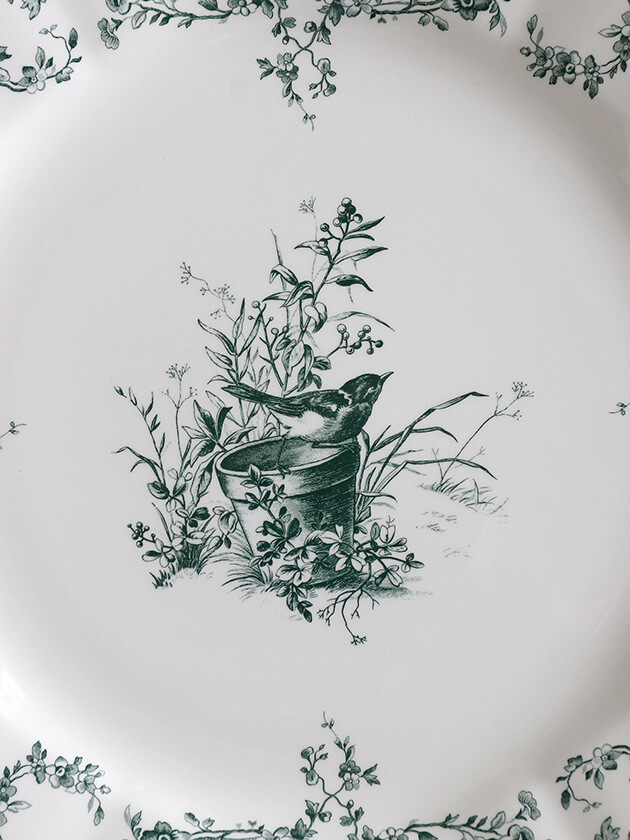 Gienǥʡץ졼Oiseau Depareillees 󥪥 Gien Oiseau Depareillees Dinner Plate