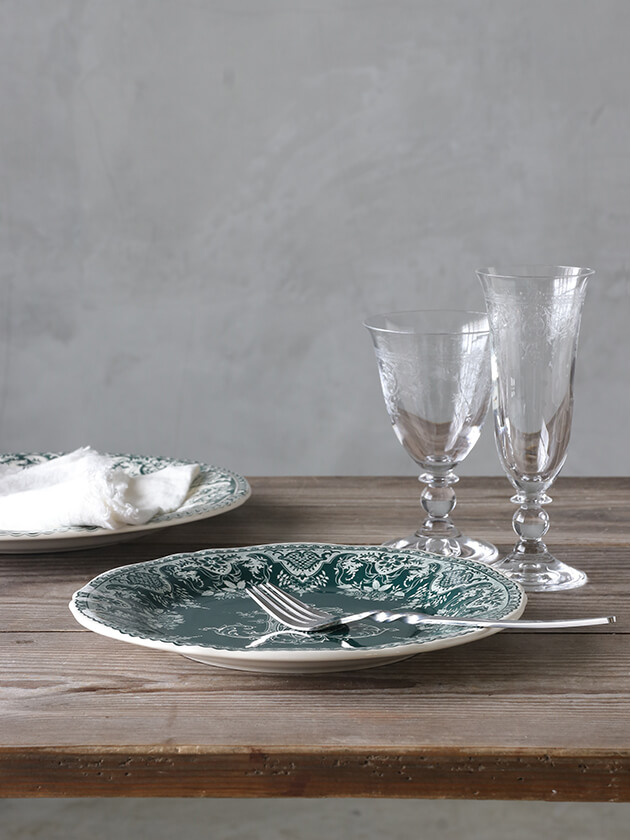 Gienǥȥץ졼Monogramme Depareillees Υ Gien Monogramme Depareillees Dessert Plate
