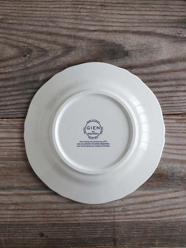 Gienǥȥץ졼Monogramme Depareillees Υ Gien Monogramme Depareillees Dessert Plate