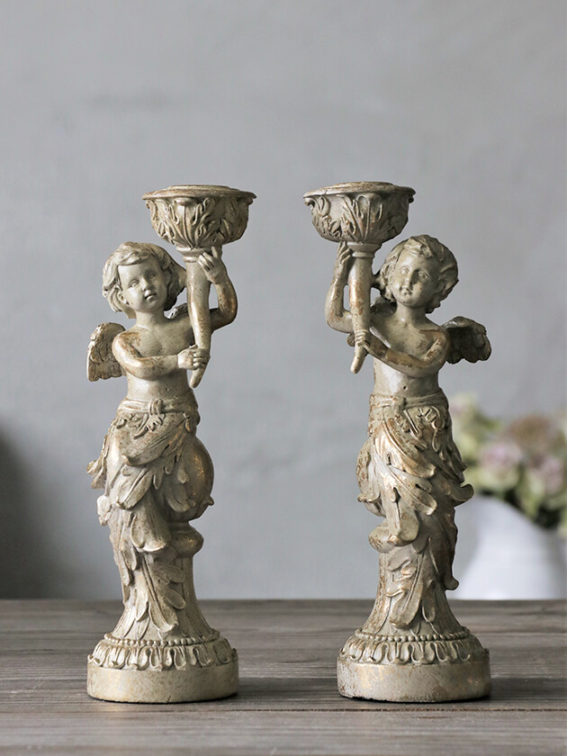 Lene BjerreキャンドルホルダーAngelゴールド ｜北欧雑貨 サラグレース