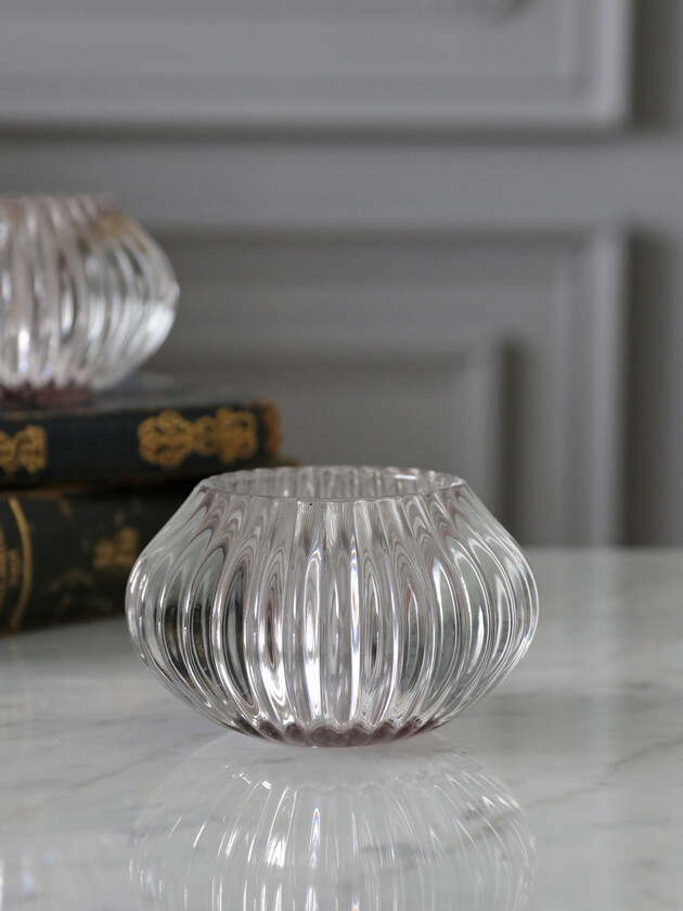 LightLivingティーライトキャンドルホルダーPERTUグレーS｜フランスやヨーロッパの輸入雑貨・家具・インテリアの通販｜サラグレース