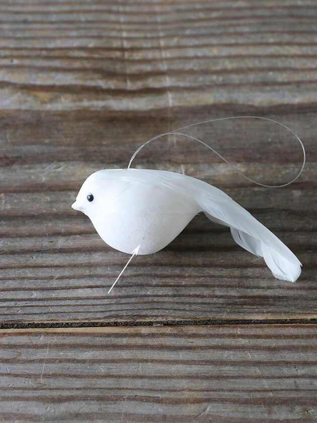Shishiフェザーバードホワイト10cm