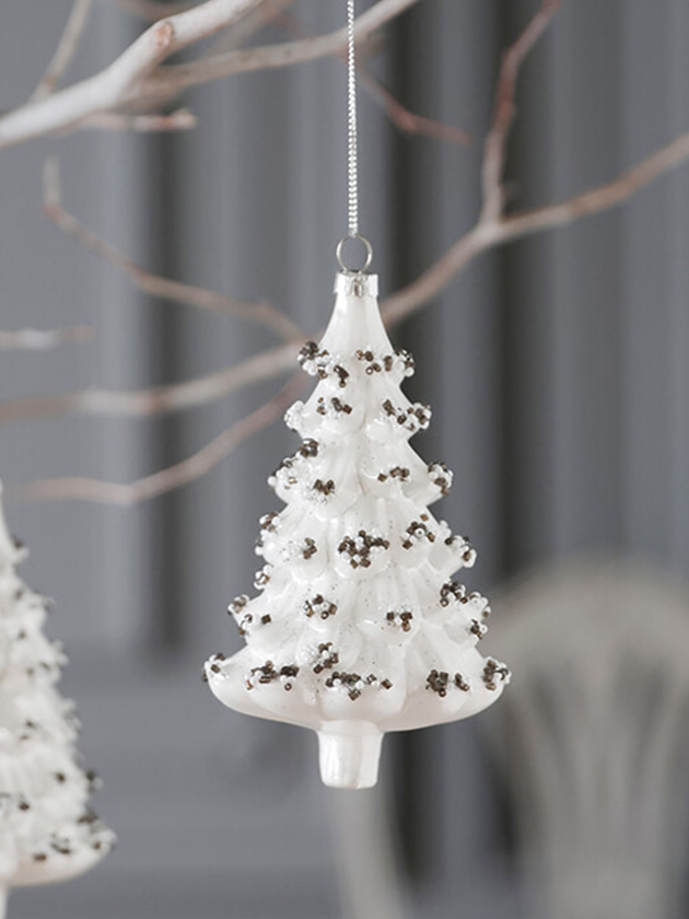 Shishi���饹�����ʥ���Tree pearl�ۥ磻��13cm ���ꥹ�ޥ�