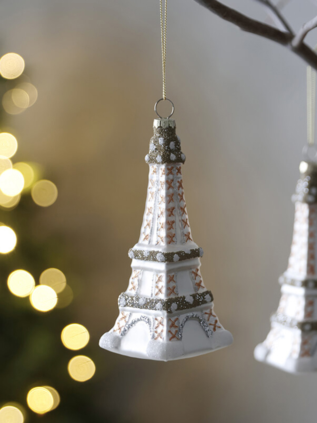 Shishi���饹�����ʥ���Eiffel�ۥ磻�ȥ���С��������13cm ���ꥹ�ޥ�