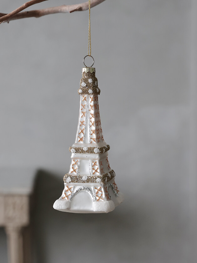 Shishi���饹�����ʥ���Eiffel�ۥ磻�ȥ���С��������13cm ���ꥹ�ޥ�