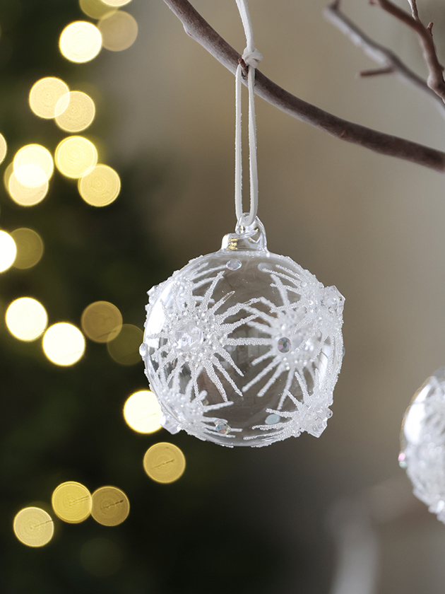 ShishiガラスボールStarsクリア8cm