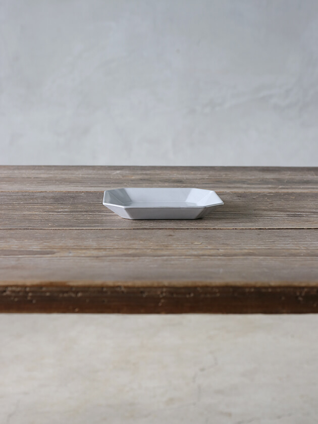 スクエアプレートFluer S 12.4cm オフホワイト