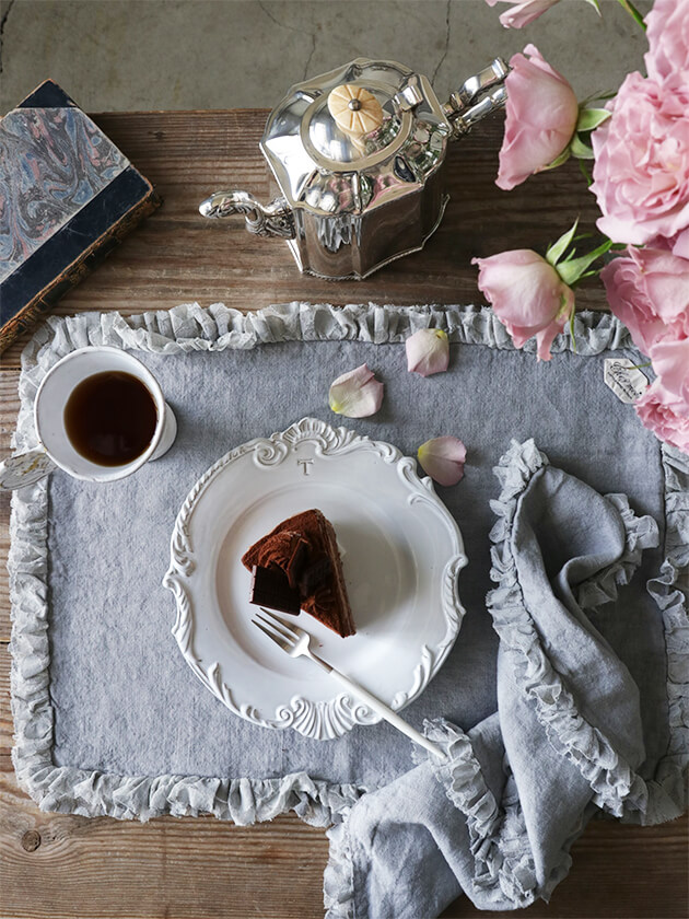 Chez moiプレースマットChicセメント ～ サラグレースランチョンマット