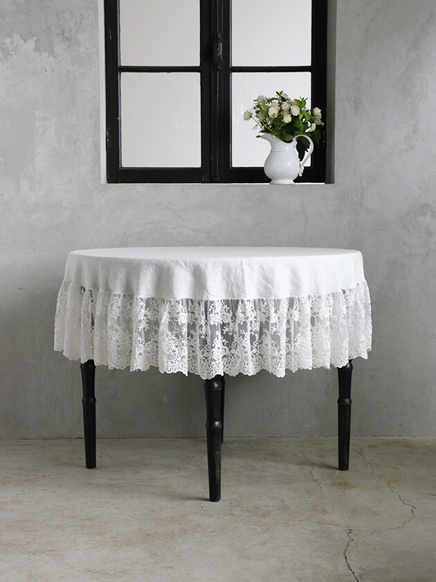 Chez moi シェモア ラウンドテーブルクロスLino Provenzaleオフ