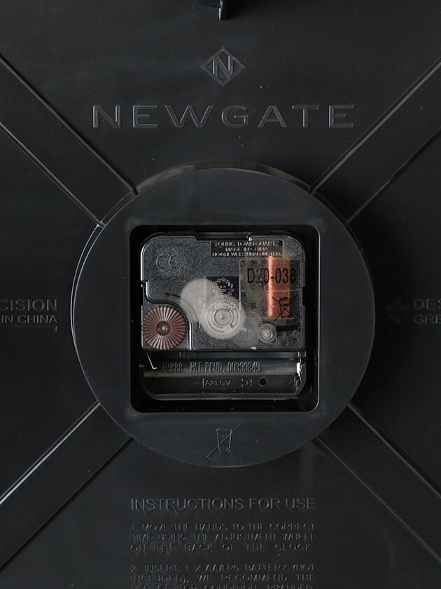 NEW GATEウォールクロック50’S ELECTRICブラック/ブラック37cm　ニューゲイト