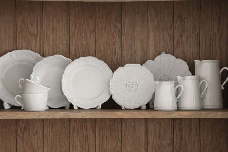 Bleu D'Argile Louis XVディナープレートホワイト25cm ブルーダルジル