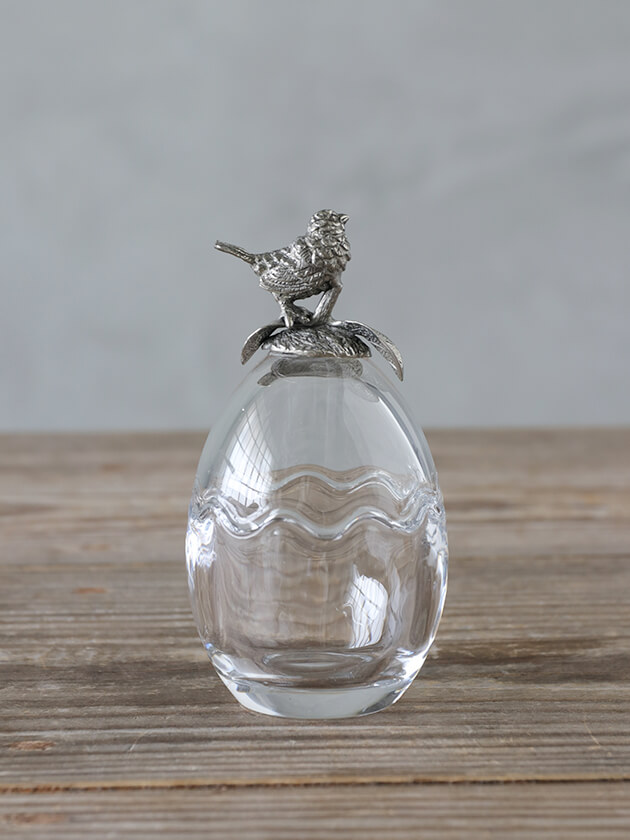 Pewter グラスボックス Bird