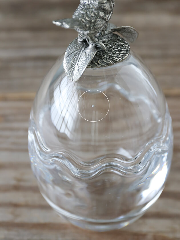 Pewter グラスボックス Bird