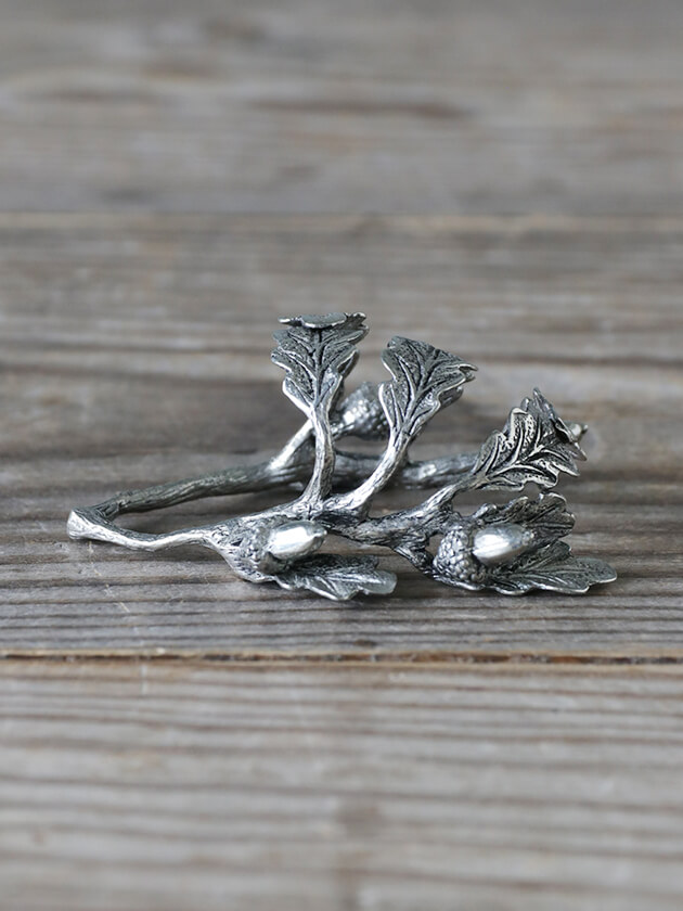 ALBO】天使と鳥のナプキンリング2個【純銀】