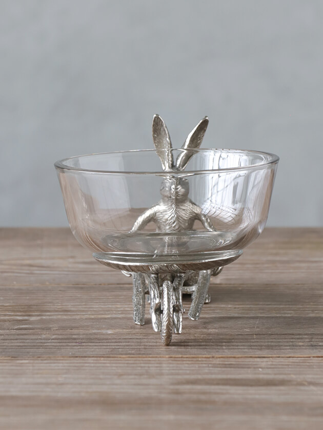 Pewter���饹�ܥ���Hand Cart Rabbit �ԥ塼����