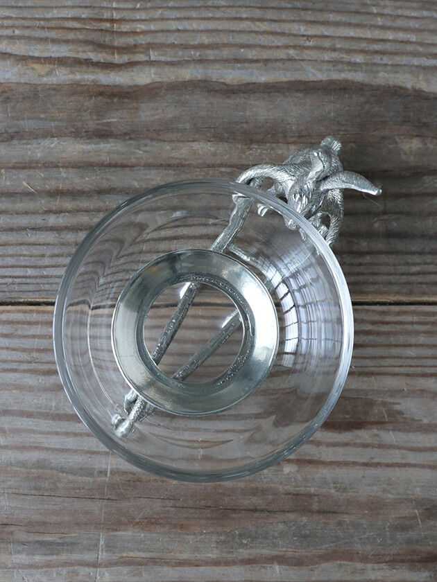 Pewter���饹�ܥ���Hand Cart Rabbit �ԥ塼����