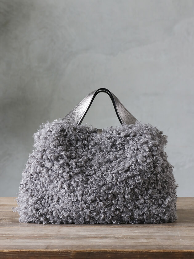 VIOLAd'OROバッグELMOグレーxシルバー(8938)