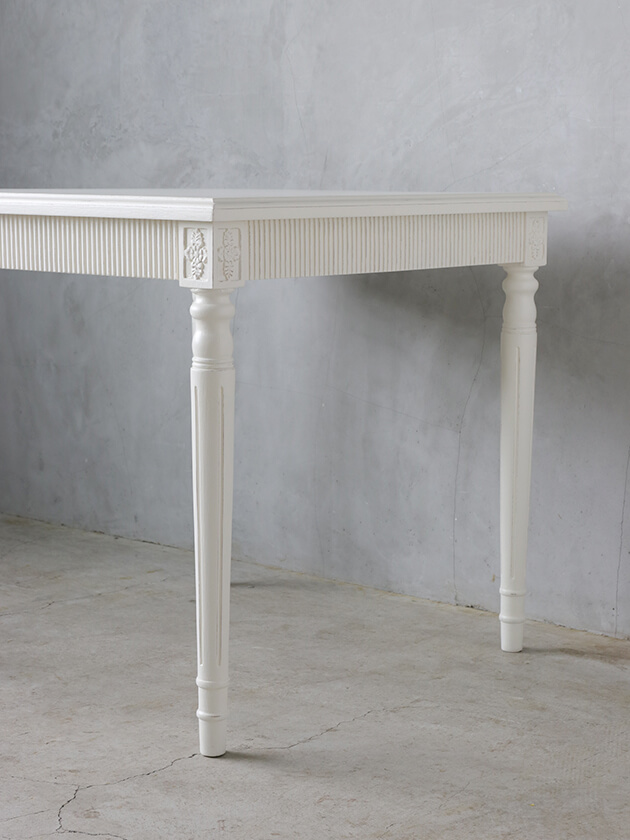 《20OFF》EnchanteスクエアダイニングテーブルTory80cmオフホワイト